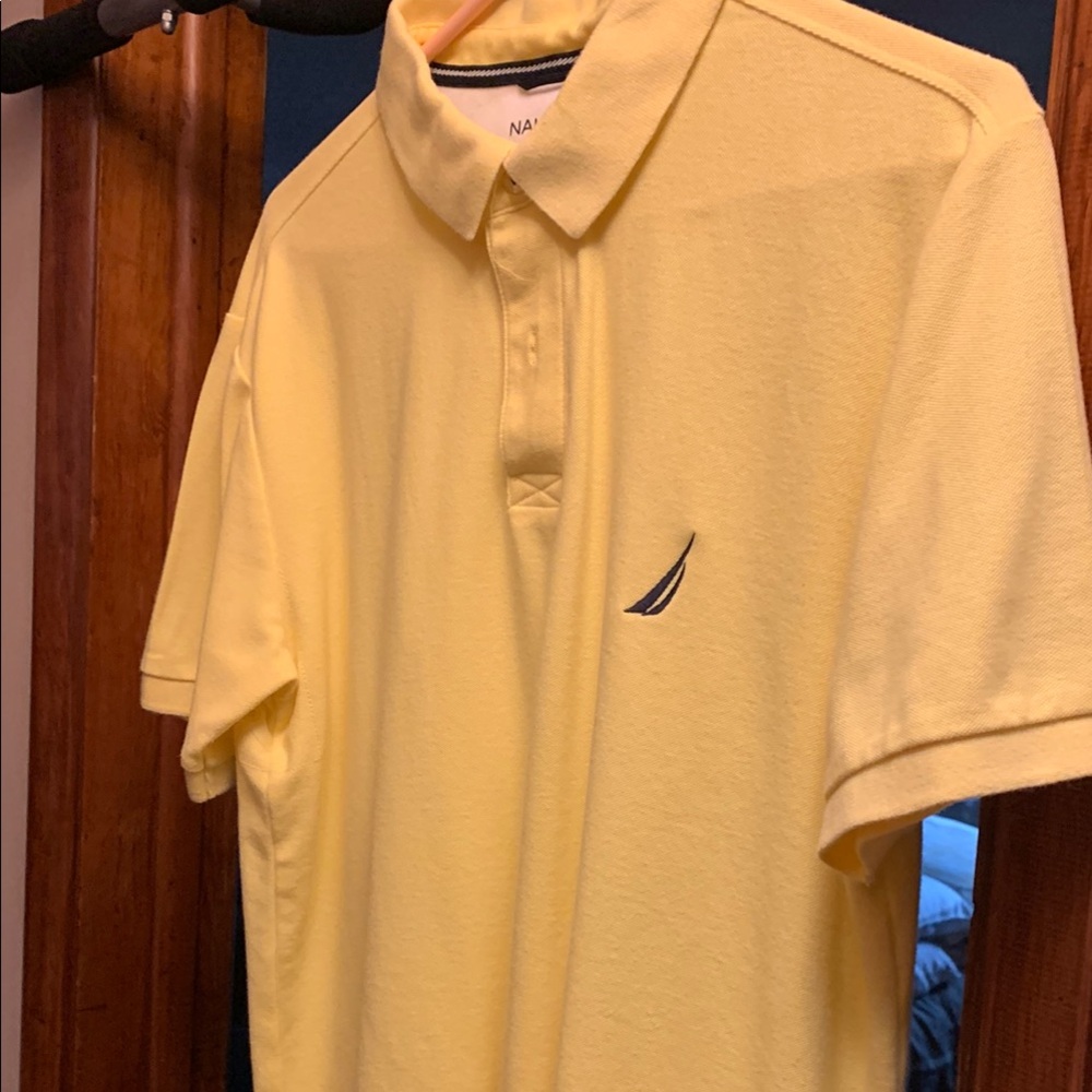 Nautica Men's Yellow Polo Shirt NWOT
